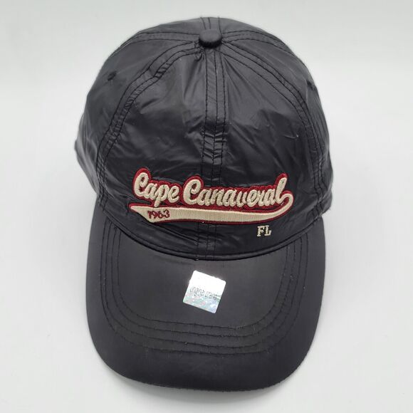 Cape Canaveral Florida Trucker Hat Cap Black Beachwave Snapback Waterproof - Picture 1 of 7